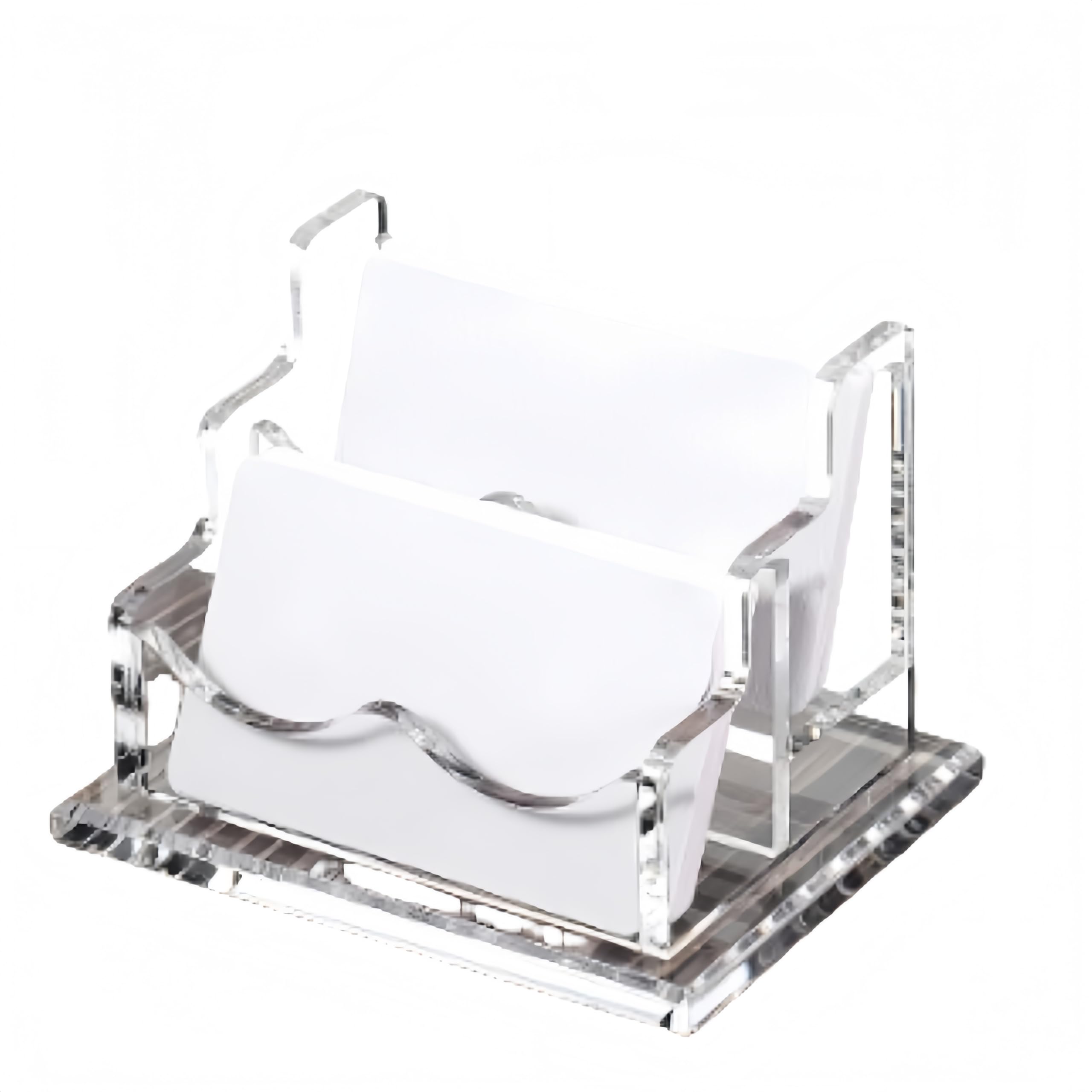Présentoir transparent pour cartes de visite, cartes de visite, porte-cartes d'affaires, cartes de visite, convient pour le porte-cartes de visite de bureau
