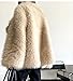 LRYBSA Shaggy Overcoat Outerwear Light Beige Faux Fur Warm Coat Women's Fashion Puffy Fur Jacket Sweater