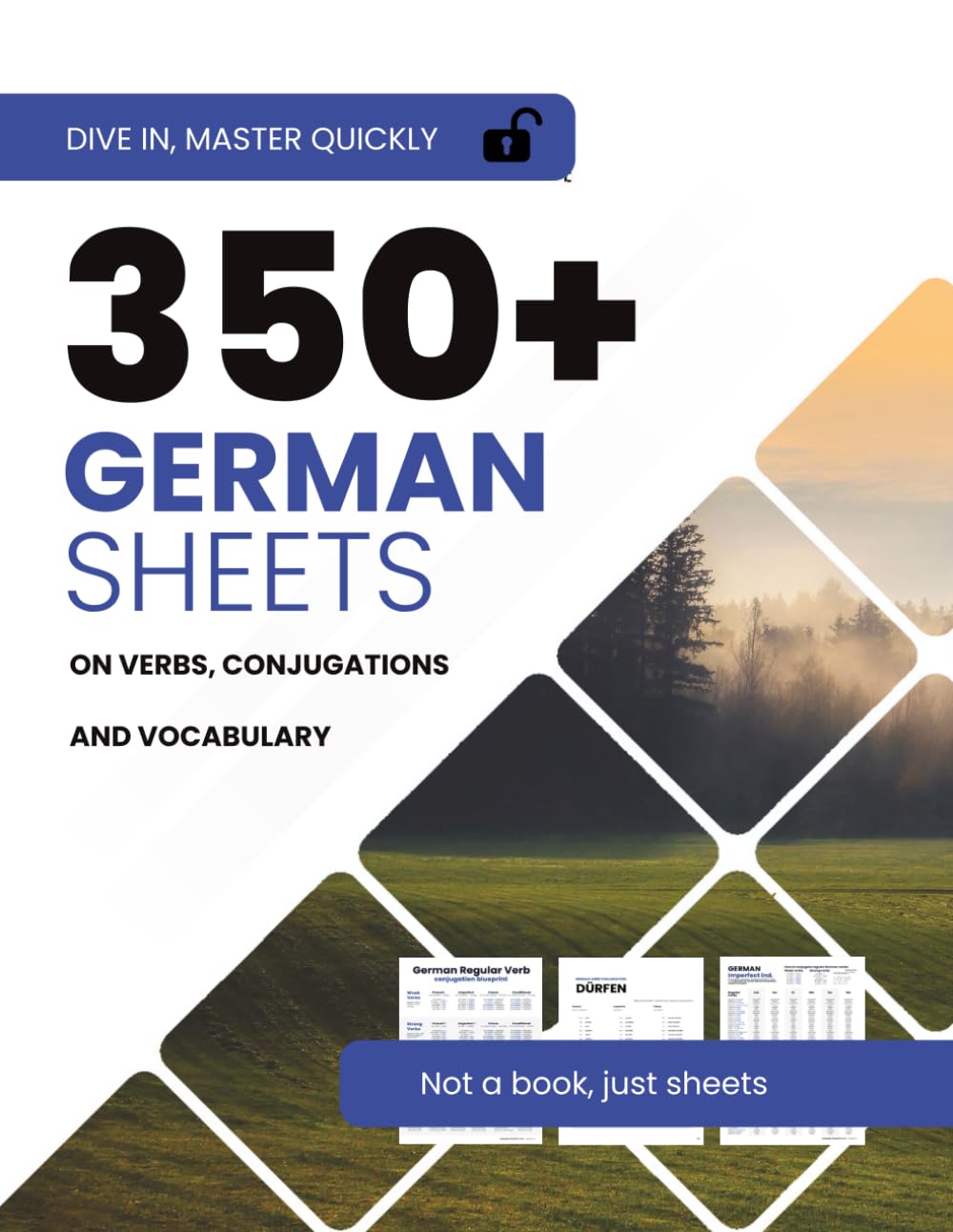 350+ German verb, conjugation & vocabulary sheets: Graphs, worksheets and patterns to take your German to the next level