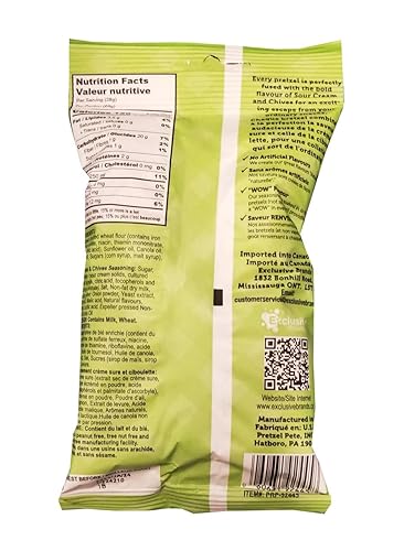 Miniatura 2 de Pretzel Pzazz Piezas de pretzel sazonado, crema agria y cebollino, 56g/2 oz, {Importado de Canadá}