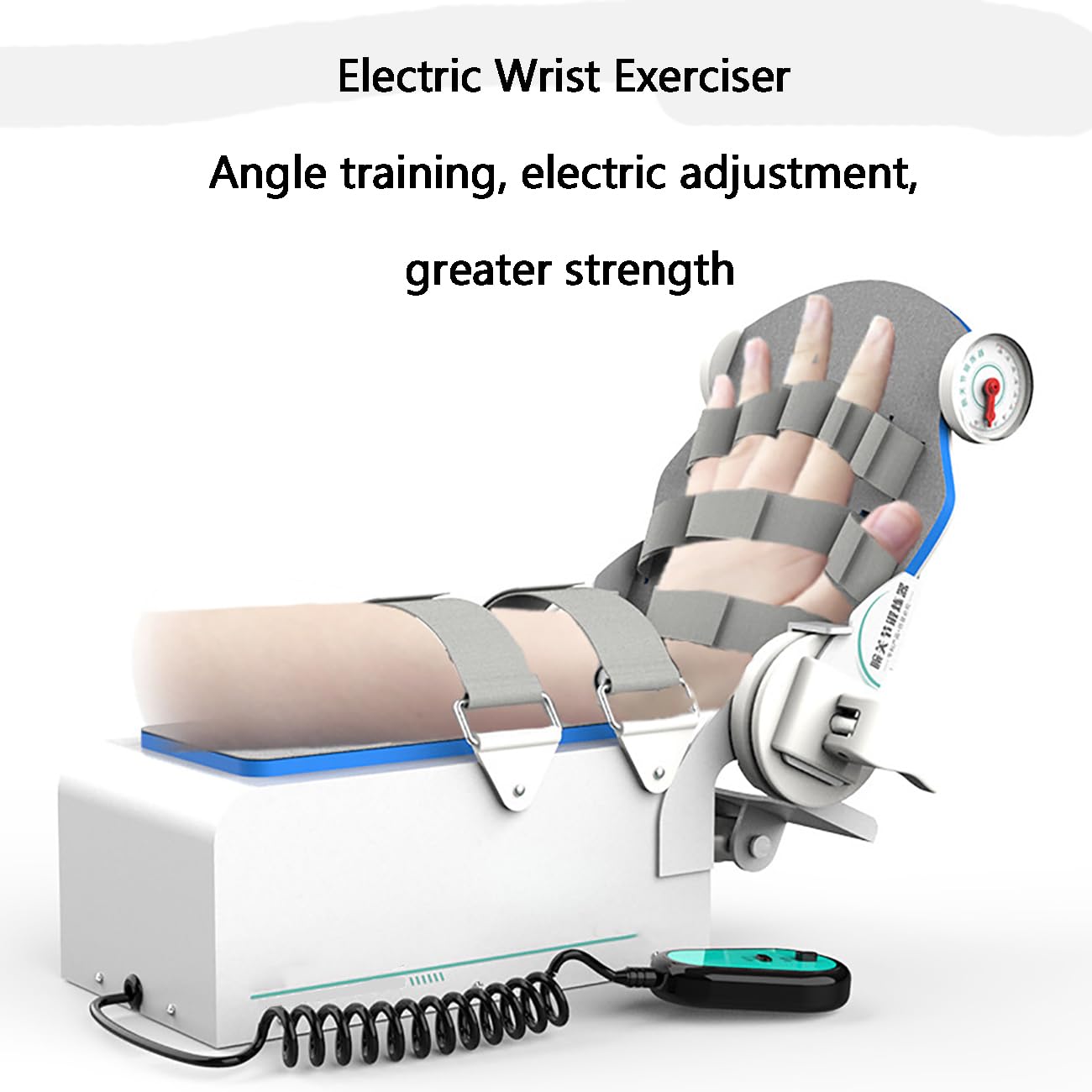 Dispositivo eléctrico de rehabilitación de articulaciones de muñeca, Ejercitador de articulaciones de hemiplejia por accidente cerebrovascular con control remoto, Férulas de mano fijas en reposo para