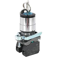 Protect Type XB4-BG33 Selector Switch Zbe Bring Key Three Block Knob Two Normally Open Push Button 22MM 10A/440V2Gear,2NO