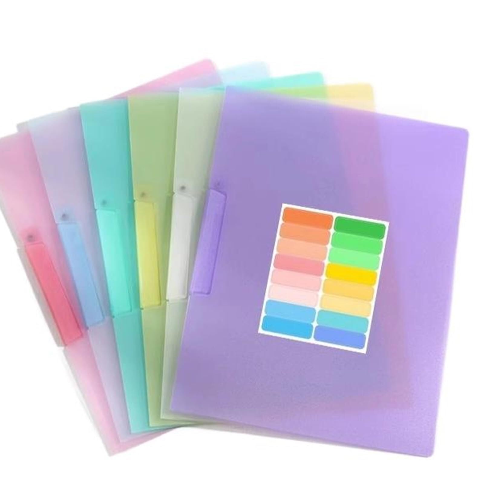 Presentazione di buste portadocumenti color caramello addensate da 6 pezzi cartella