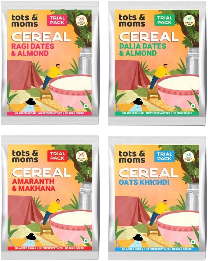 - TOTS AND MOMS Instant Mix Trial Combo | Natural, Healthy And Filling | 4 Packs - Cumin, Pepper, 0.23 Kg