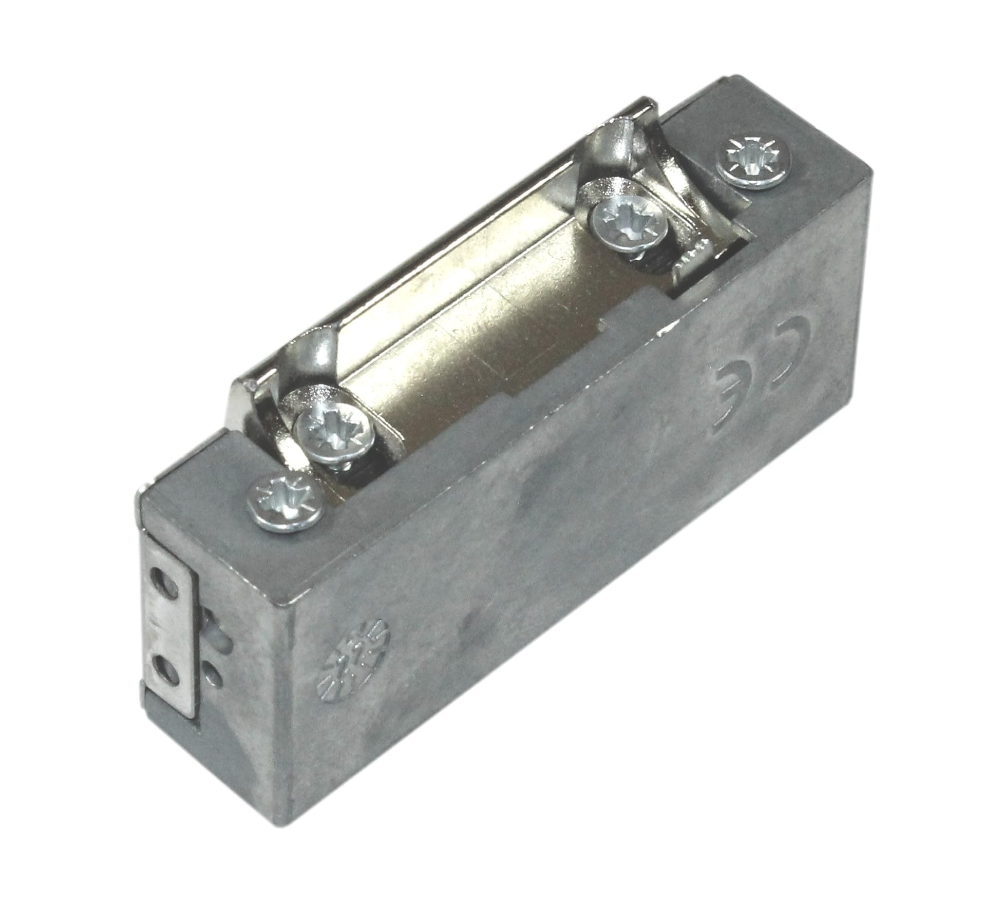 DENI Elektro-Türöffner 20141 schmale Bauweise, mit oder ohne Tagesentriegelung 6-12 V AC/DC, Arbeitstrom, DIN Links/Rechts verwendbar incl. SN-TEC Befestigungsschrauben (MIT Tagesentriegelung)