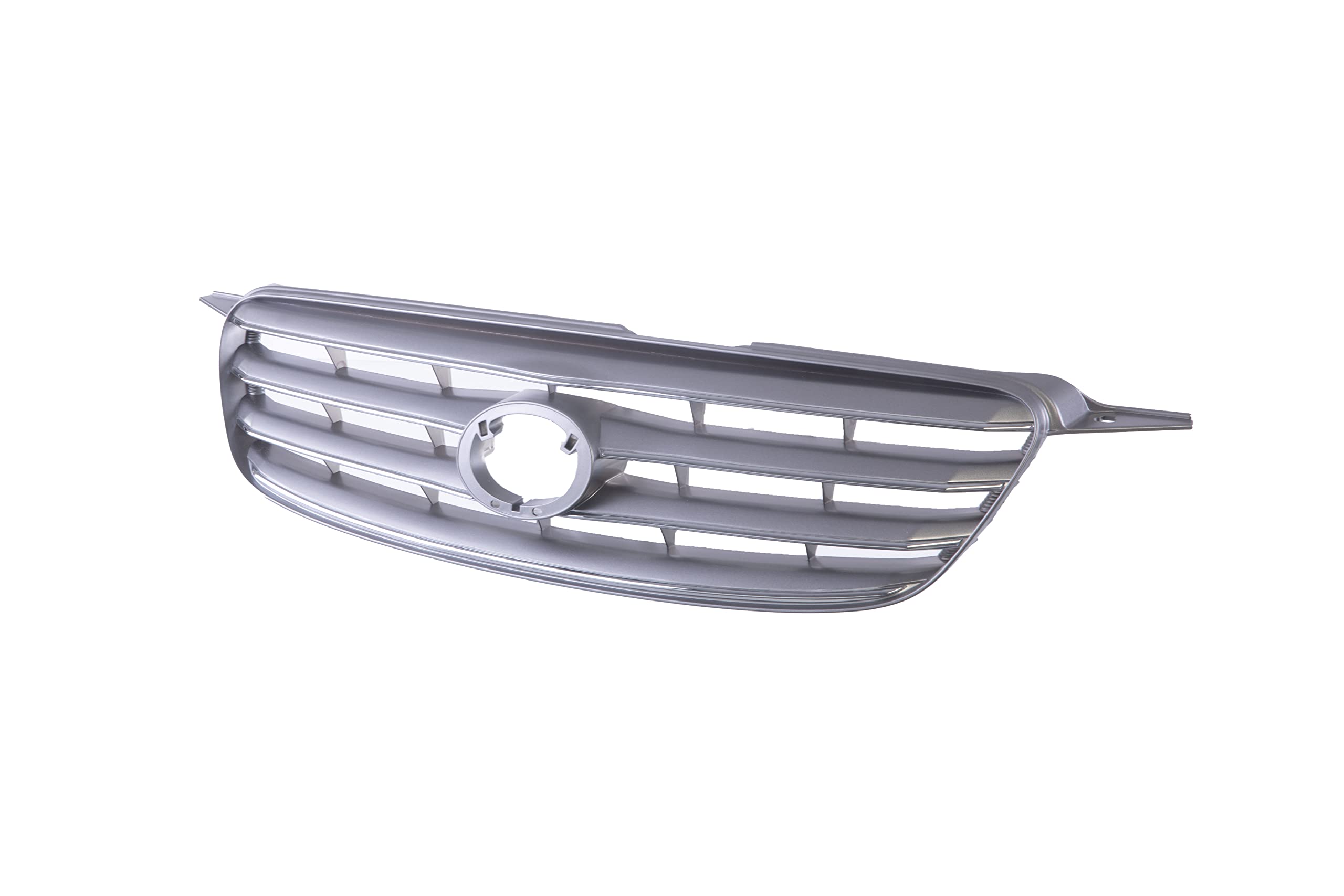 Photo 1 of CarPartsDepot Front Painted Gray Shell Grille Assembly Grill And Insert With Chrome Molding Compatible For Toyota Corolla Sedan 2003-2004 LE S CE