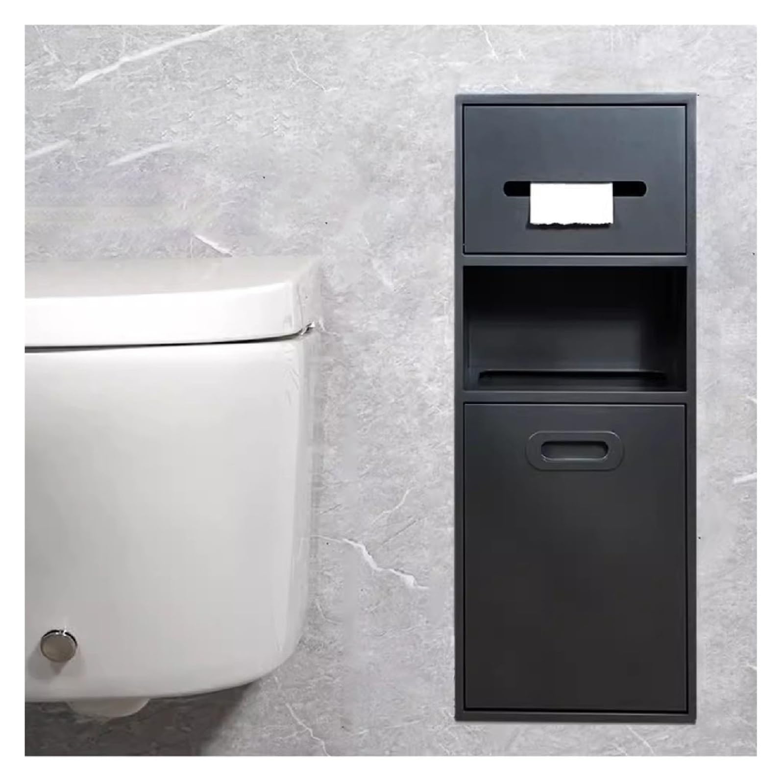 Niche de douche encastrée de cuisine et salon pour un rangement mural design