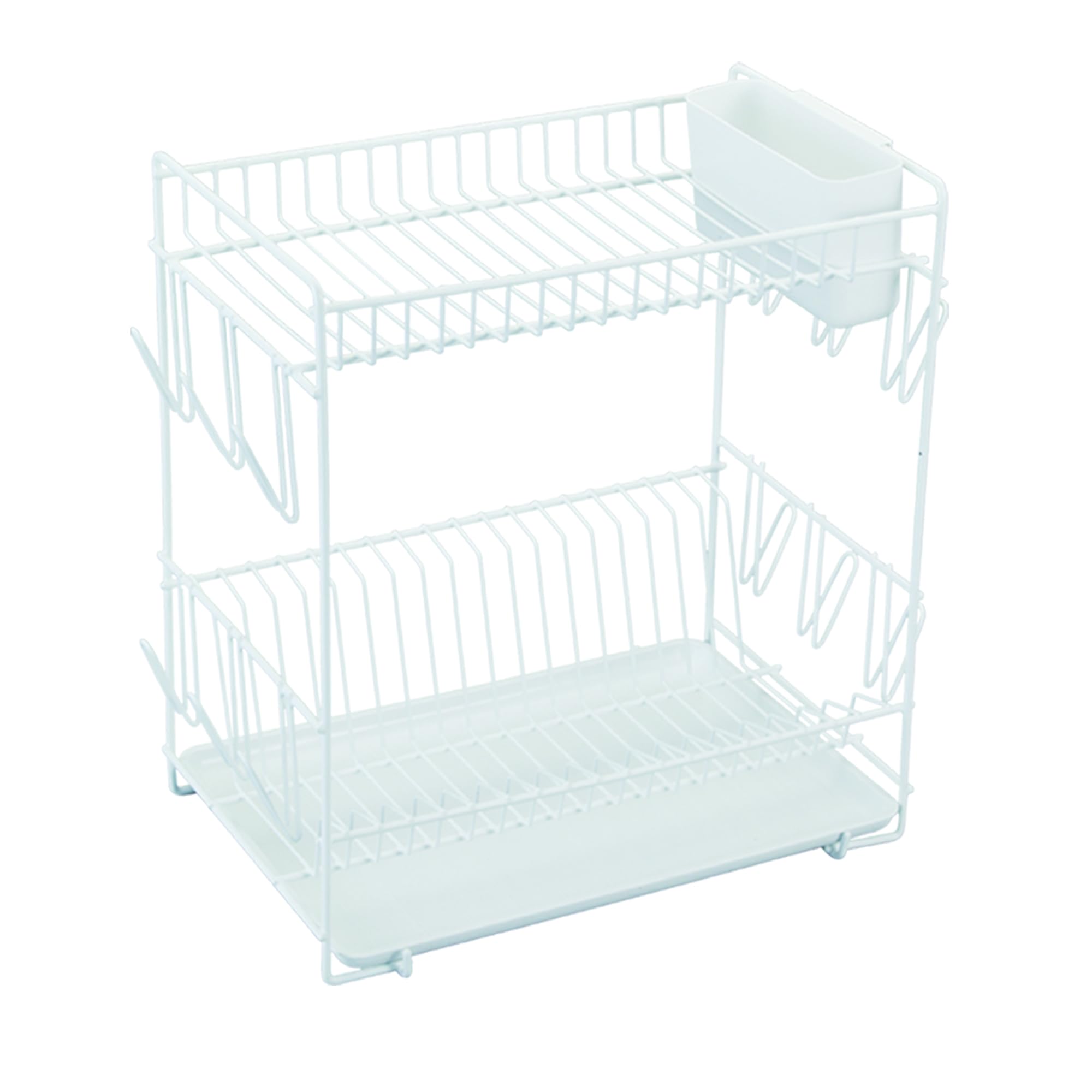 Sauvic 88980 Égouttoir à Vaisselle Métal Plastifié Blanc 43 x 25 x 41,5 cm