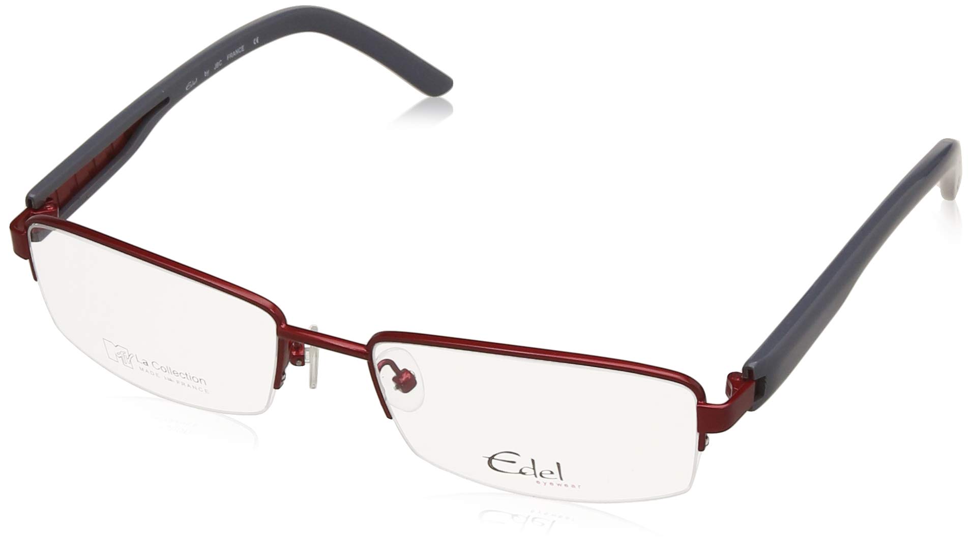 MTV Half Rim Rectangular Unisex Spectacle Frame - (EL398-RG247|56)