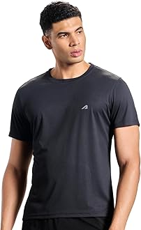 Gym T Shirts for Men Workout Breathable T Shirt for Man Active Wear Sports Tshirt for Men Lightweight Gym Tshirts for Man Dry Fit Running T Shirts for Boys Regular Fit Sports Tshirts