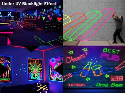 Aisey GAFFER TAPES Neon Gaffer Cloth Tape, Fluorescent Colors Pro Gaff Tape Duct Tape Uv Blacklight Glow In The Dark Tape thumb #5