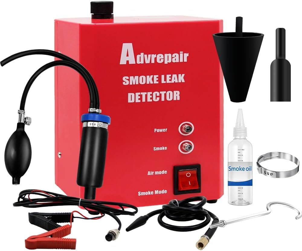 Kuntech Automotive Smoke Leak Tester,12V Dc,Built-In Air Pump,Car Diagnostic Tool,Fuel Leakage Detector Compatible With 12V Vehicles Leak Detector