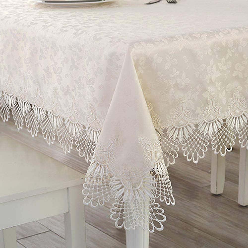 LIUJUAN Table Cloth Household Tea Table Cloth Tv Counter Cloth Lace Table Cloth-R_60*60Cm