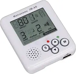 Mini Metrônomo Digital, Tela Lcd Recarregável, Portátil, Clipe Com 12 Tons, 5 Tons, para Guitarra, Piano, Violino, Tambor