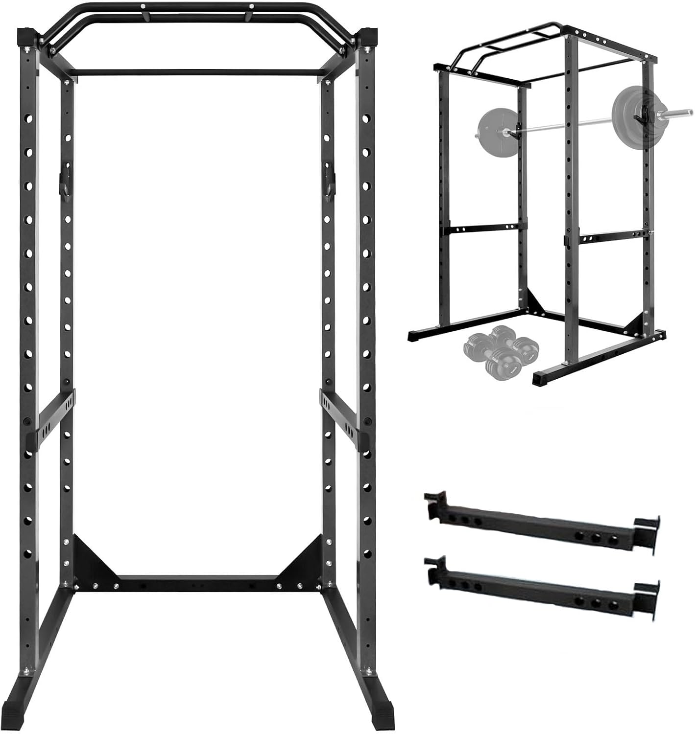 Generic Generic Multi-Function Power Cage – Adjustable Weight Rack for Home & Garage Gyms