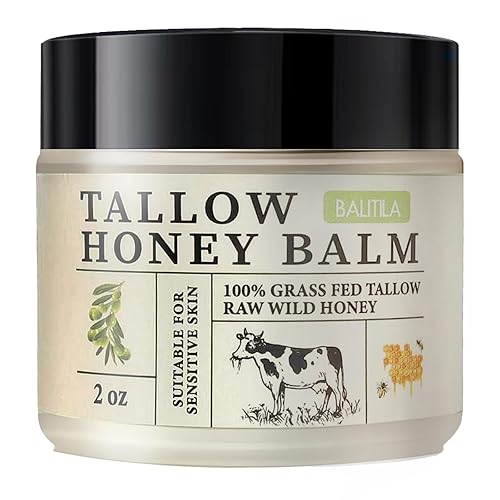 Sarga de ternera para la piel  Sarga alimentada con pasto y bálsamo de miel con aceite de jojoba natural y miel cruda, profundamente nutritiva para