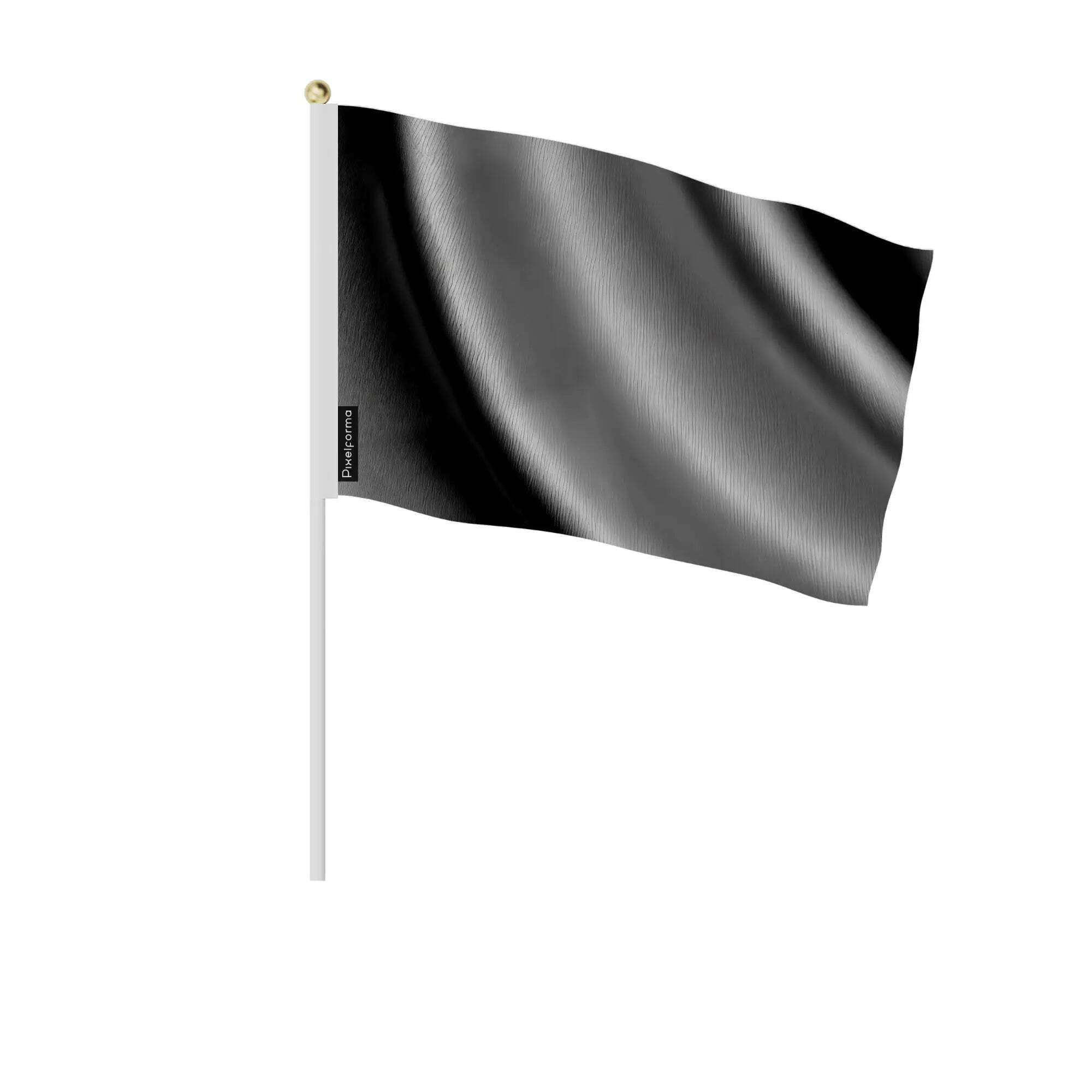 Drapeau gris noir 14x21cm aux finitions soignées pour réceptions épurées - 4