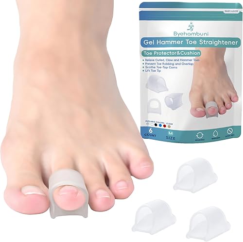 Corrector de dedos de martillo de gel, alisadores de dedos de martillo para rizos, garras, dedos de mazo, levanta la punta del dedo, alivia los