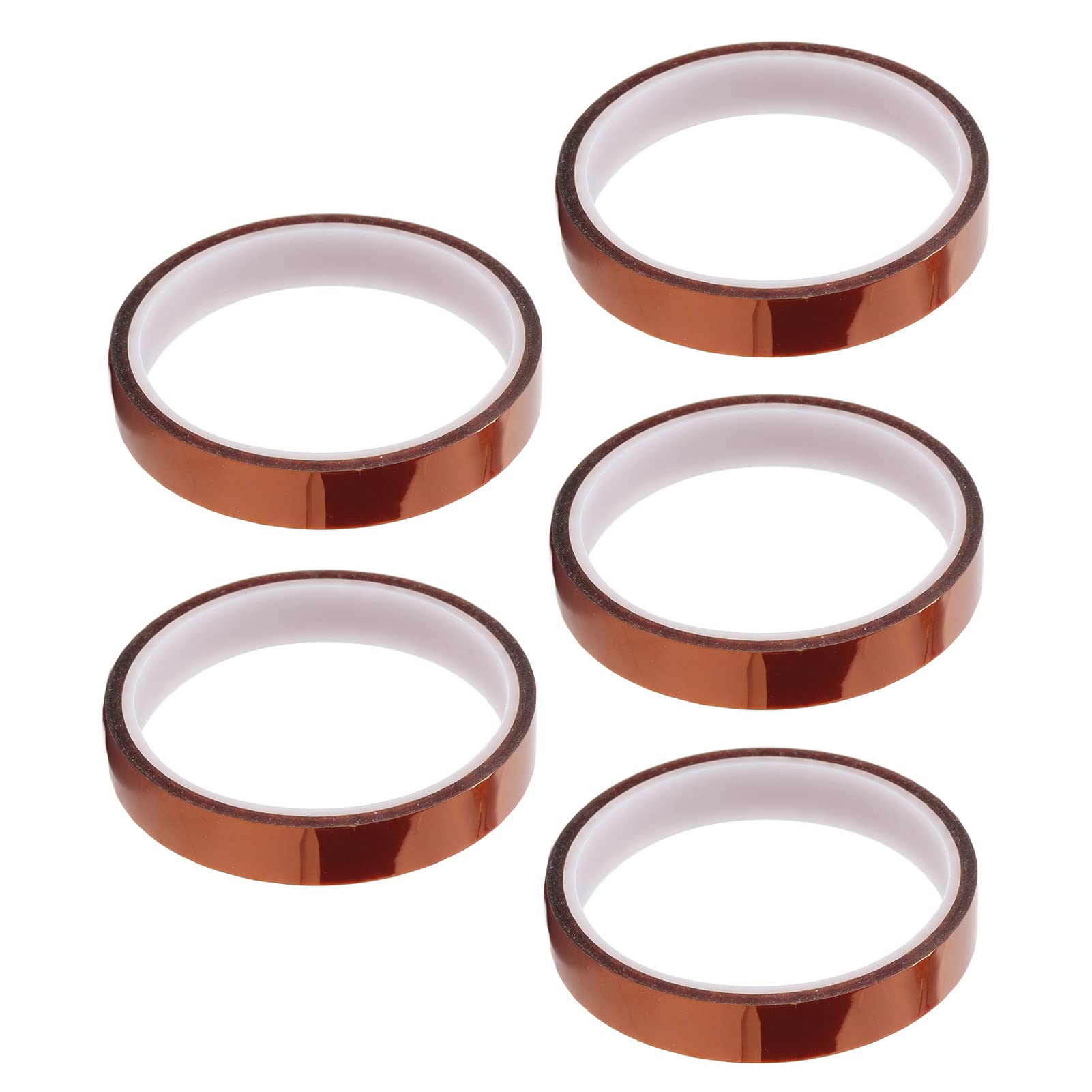 5 unidades de cinta para altas temperaturas, cinta térmica aislante resistente al calor para electrónica, cinta de transferencia de calor de poliimida sin residuos para soldadura (30mm)