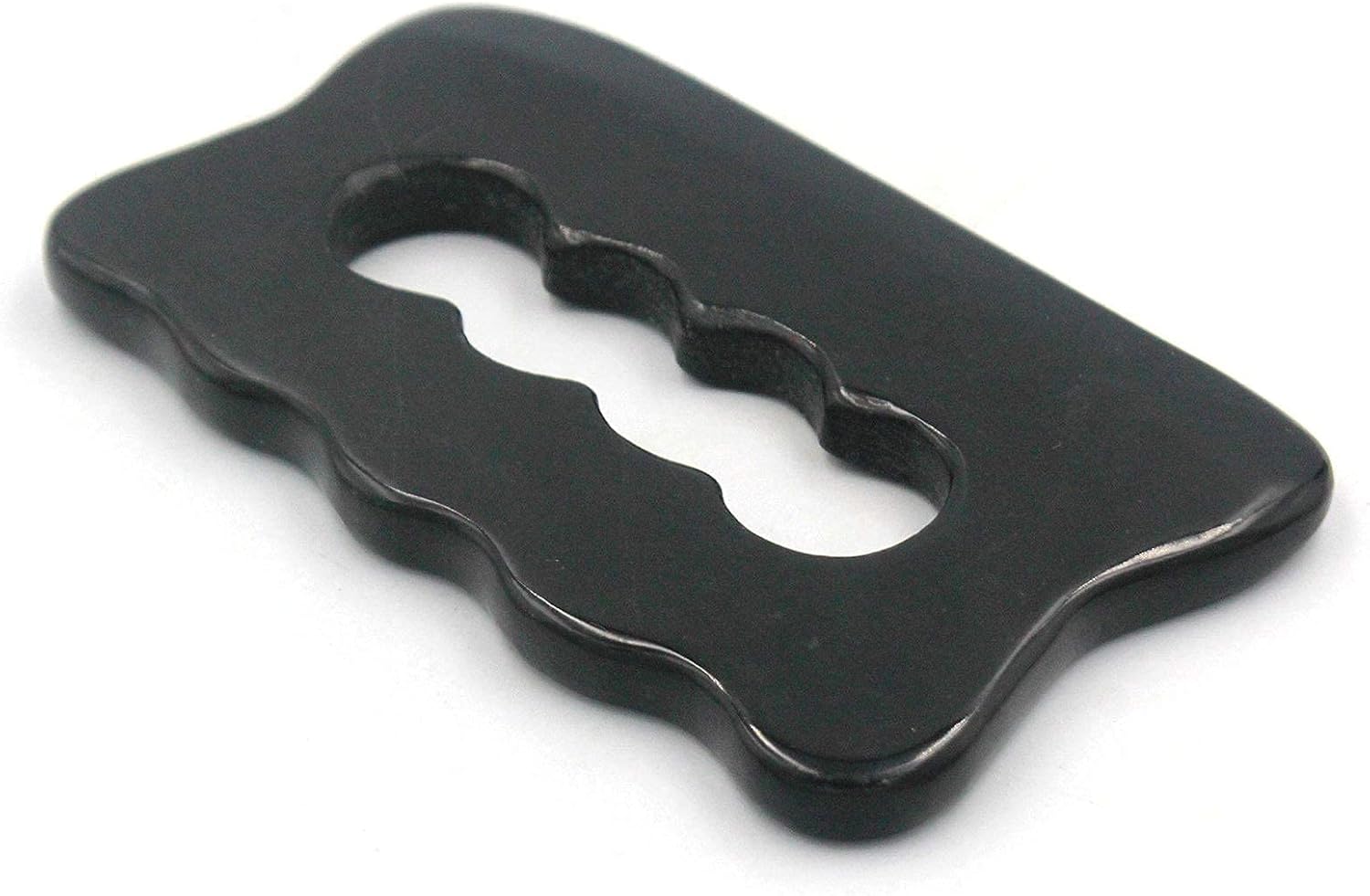 Gua Sha Massage Tool, Bian Stone Gua Sha Tool Gua Sha Stone for Soft Tissue Scraping, Used for Back, Legs, Arms, Neck,Shoulder(Black) - Image 7