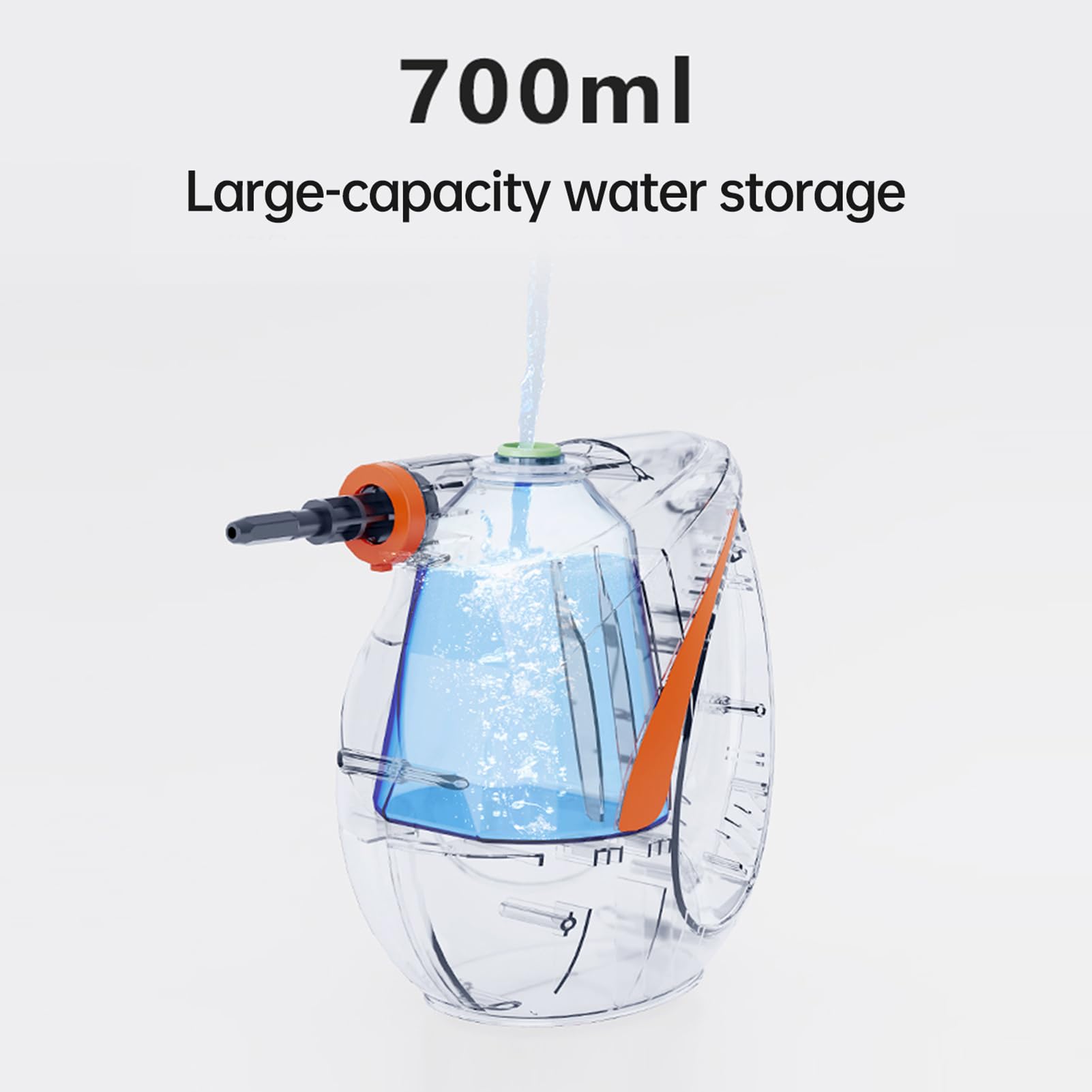 SIXRUN Limpiadora a, Máquina de Limpieza a de Alta Presión, Fregona a 1200W 700ML Tanque de Agua 2 Velocidades para Cocina Baño Coche (Enchufe europeo 220V)