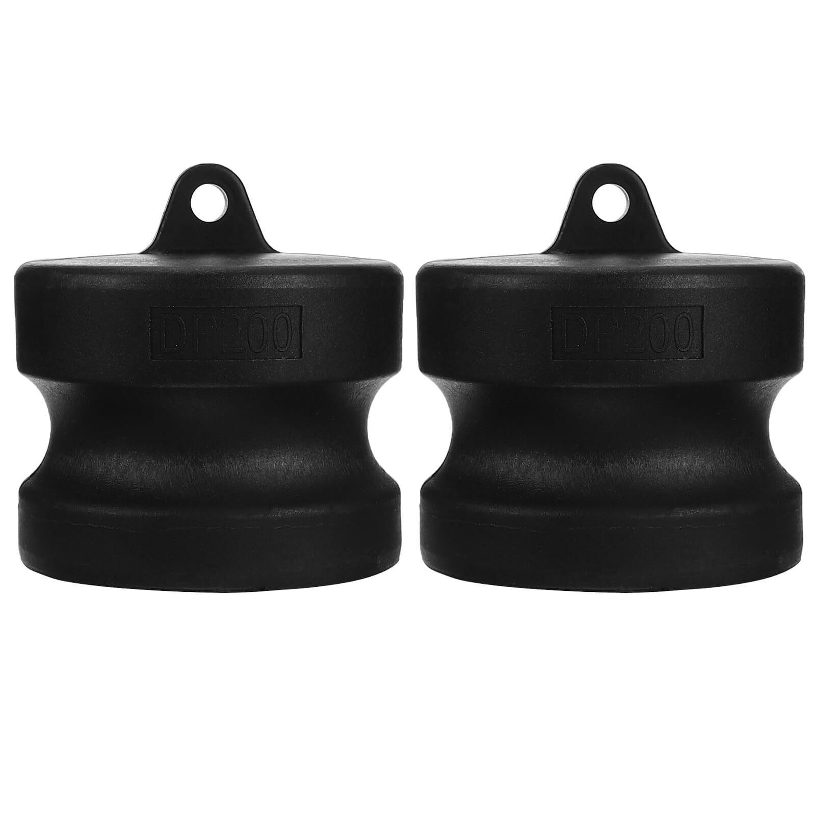 Adaptador de leva PP negro DN50 tipo tapón antipolvo de alta resistencia para enlaces de 2 pulgadas