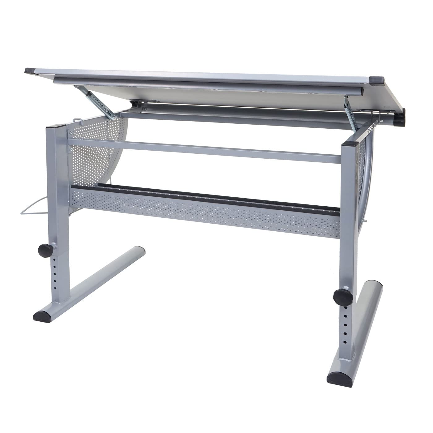 Mendler Kinder-/Jugend-Schreibtisch Oxford - grau