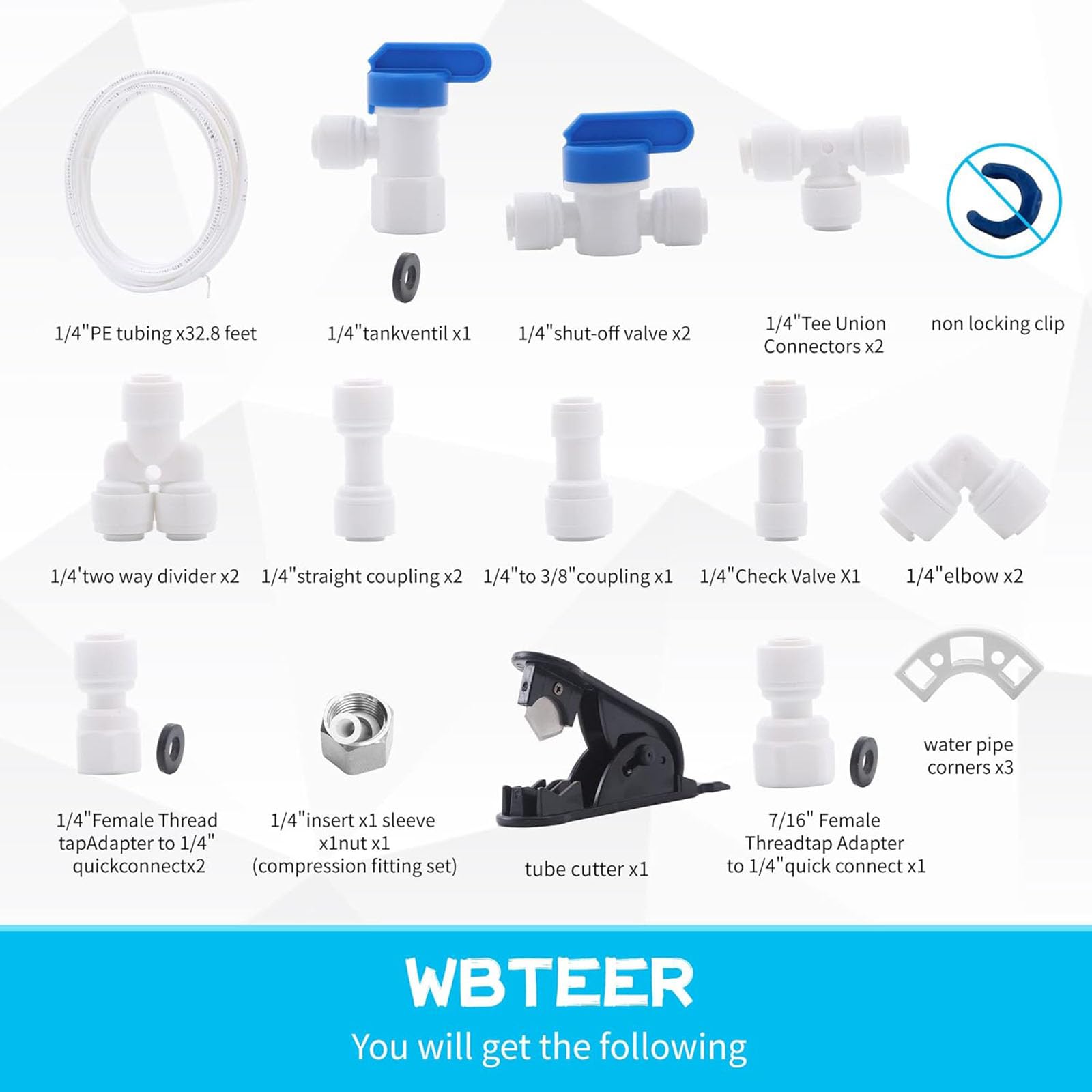 Sistemas Filtro Agua Los Kits Conector Manguera Tuberías Compatibles para Refrigerador Y Cafetera con Ajuste Conectas Rápidas
