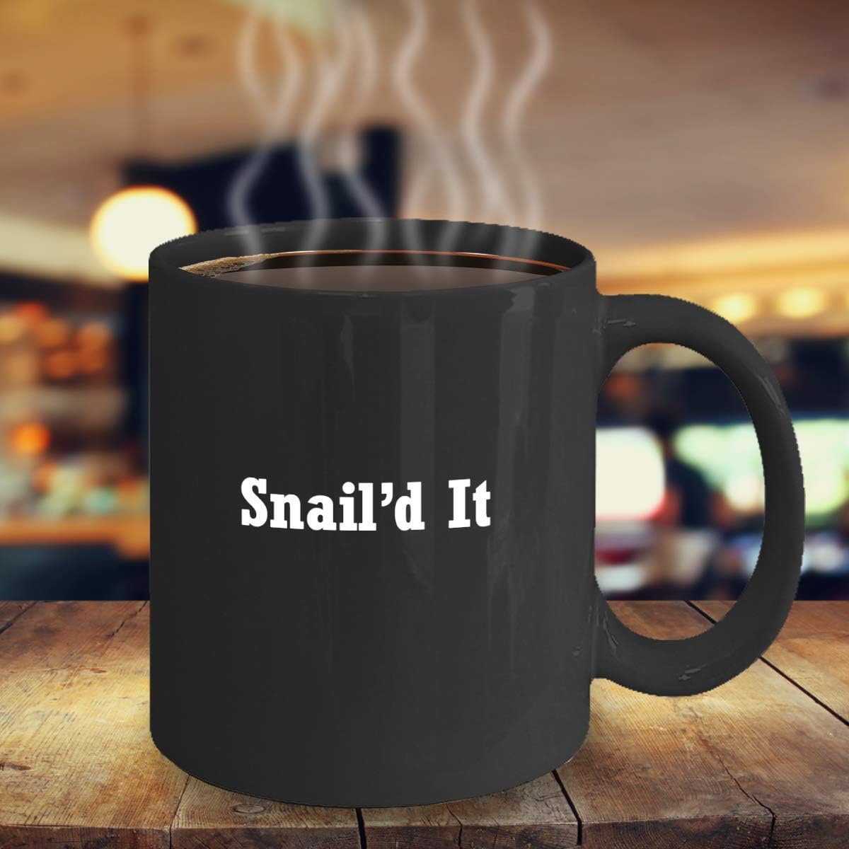 Best Deal Snailed it Funny Cup-Nailed it -Funny Christmas Gifts -Best Office Tea Mug -Premium 11 oz Black Coffee Cup
