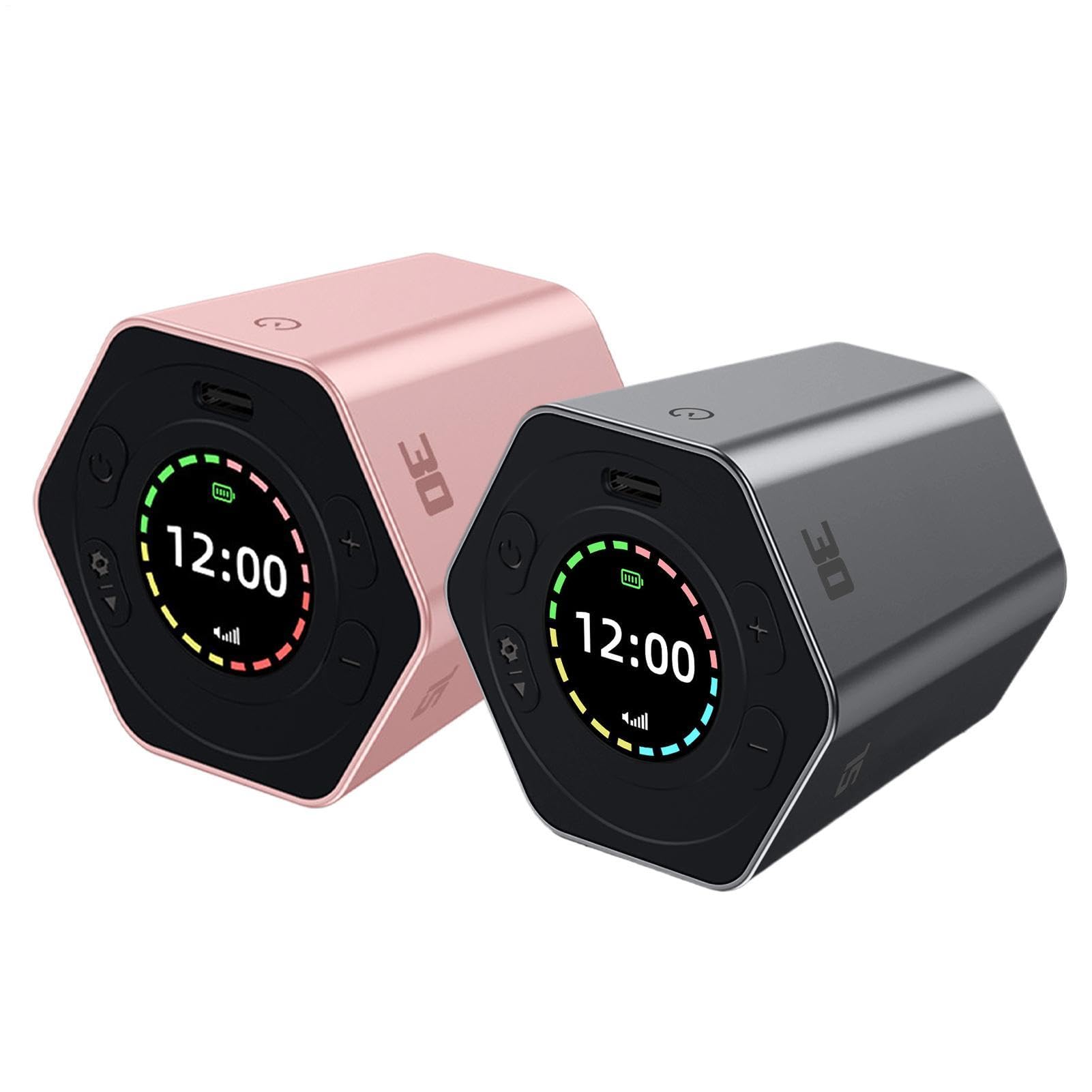 Temporizador de Escritorio Reloj De Escritorio Giratorio Recargable con