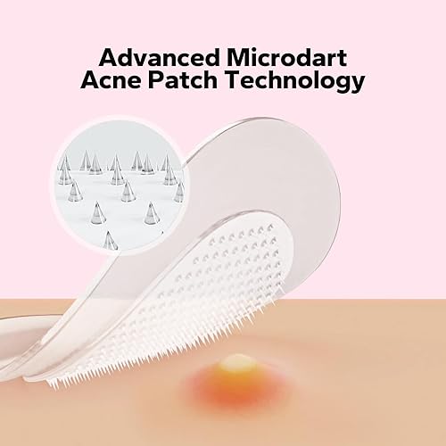 Miniatura 2 de CharmCherry Parches para espinillas para la cara (18 unidades), parches para el acné Microdart, parches hidrocoloides para manchas con ácido