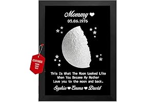 Custom Moon Phase Picture for Mom Canvas: Immortalize the Lunar Tapestry of Your Motherhood Journey