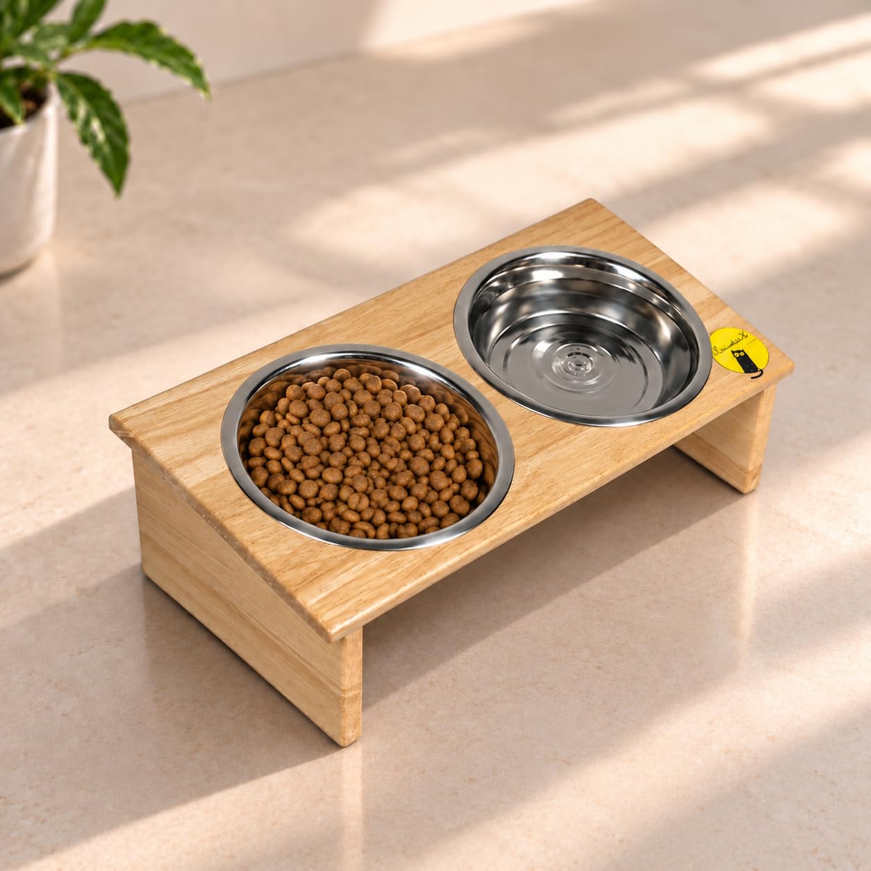 ClowderX The Duo Elevated Pet Feeding Bowl Stand - Image 1