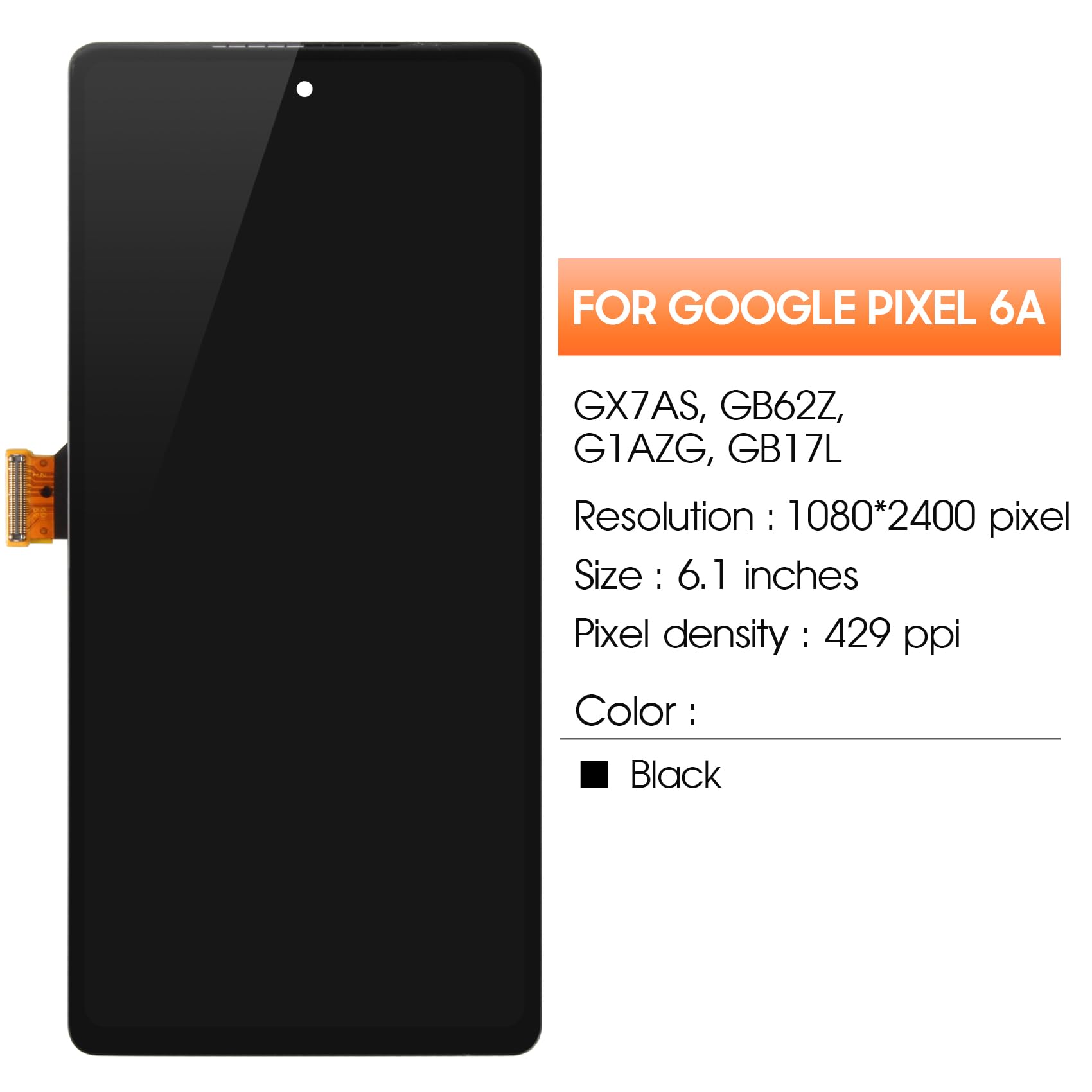 Amazon.com: OLED for Google Pixel 6A LCD Screen Replacement for