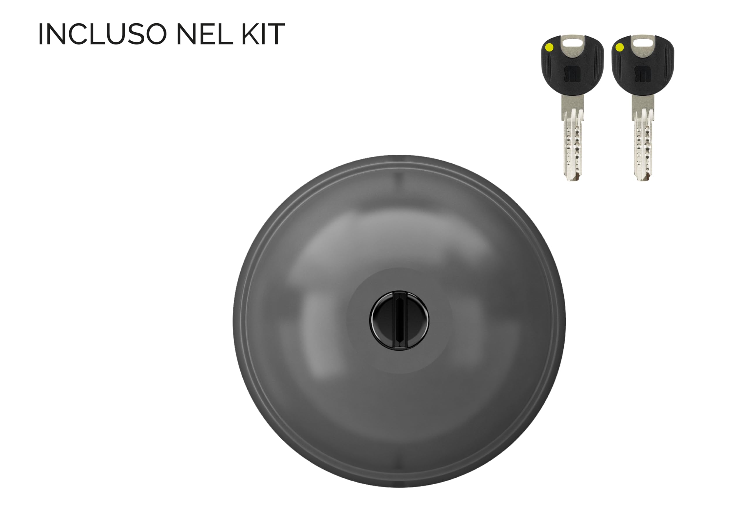 UFO MERONI SERRATURE - Ufo3 Cerradura Furgoneta Seguridad, Cerradura Antirrobo de Alta Seguridad para Furgonetas y Vehículos Comerciales Ligeros, Cierre Automático de Furgoneta, Candado Seguridad
