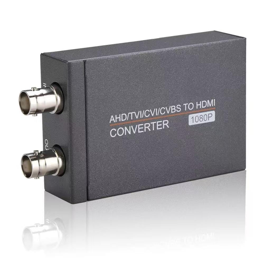 Convertidor AHD/TVI/CVI/CVBS a HDMI, adaptador de vídeo BNC a HDMI para monitor HDTV DVR