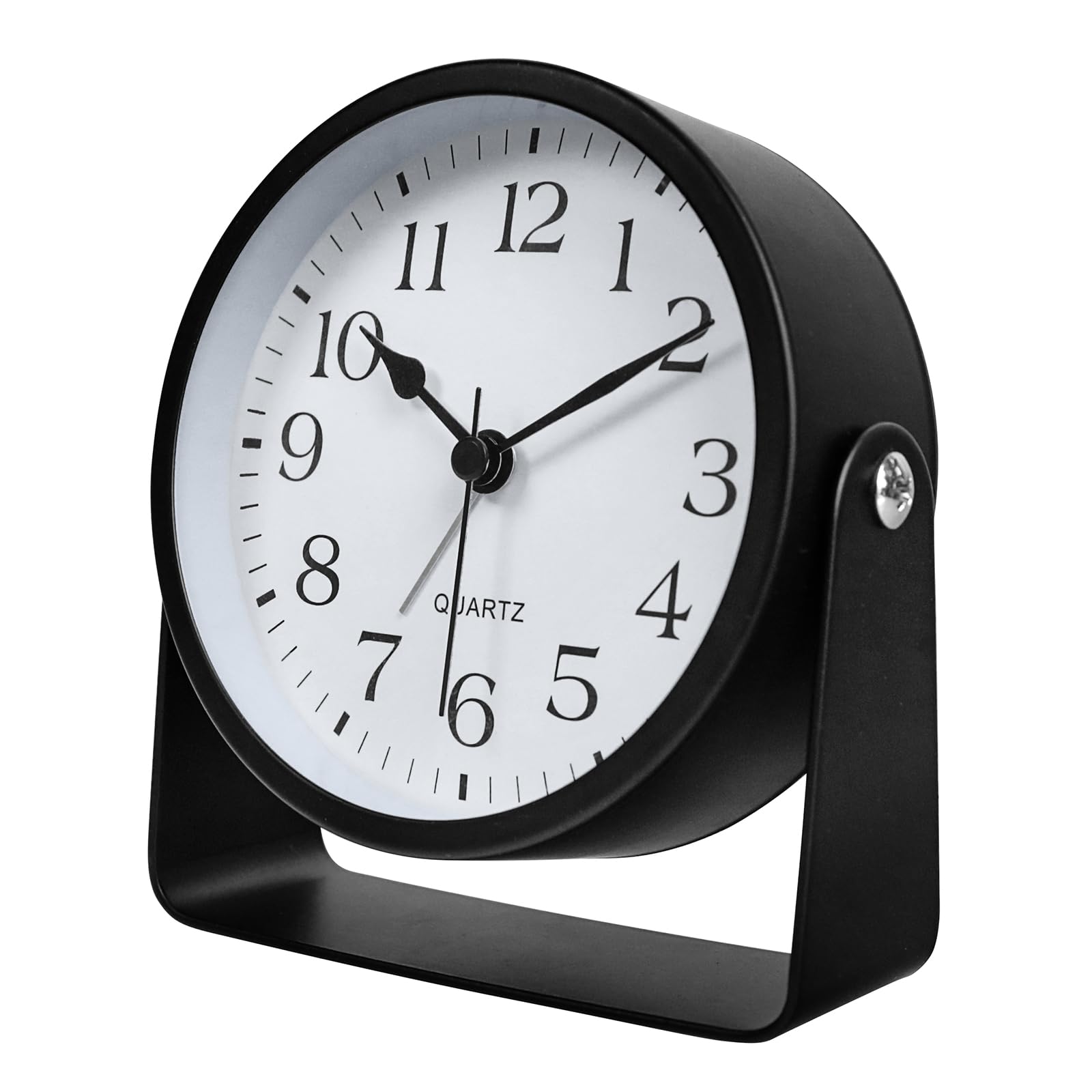 Reloj despertador para dormitorio portátil y ligero con sistema de alarma analógica precisa