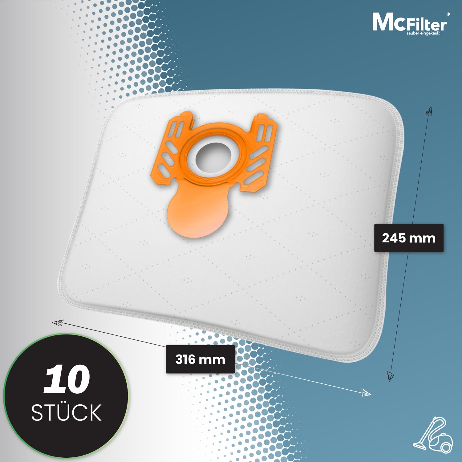 ZZ-Clan Staubsaugerbeutel Für AEG VX3 Animal X – 5-lagig Mikrovlies, 10 Stück + 2 Filter
