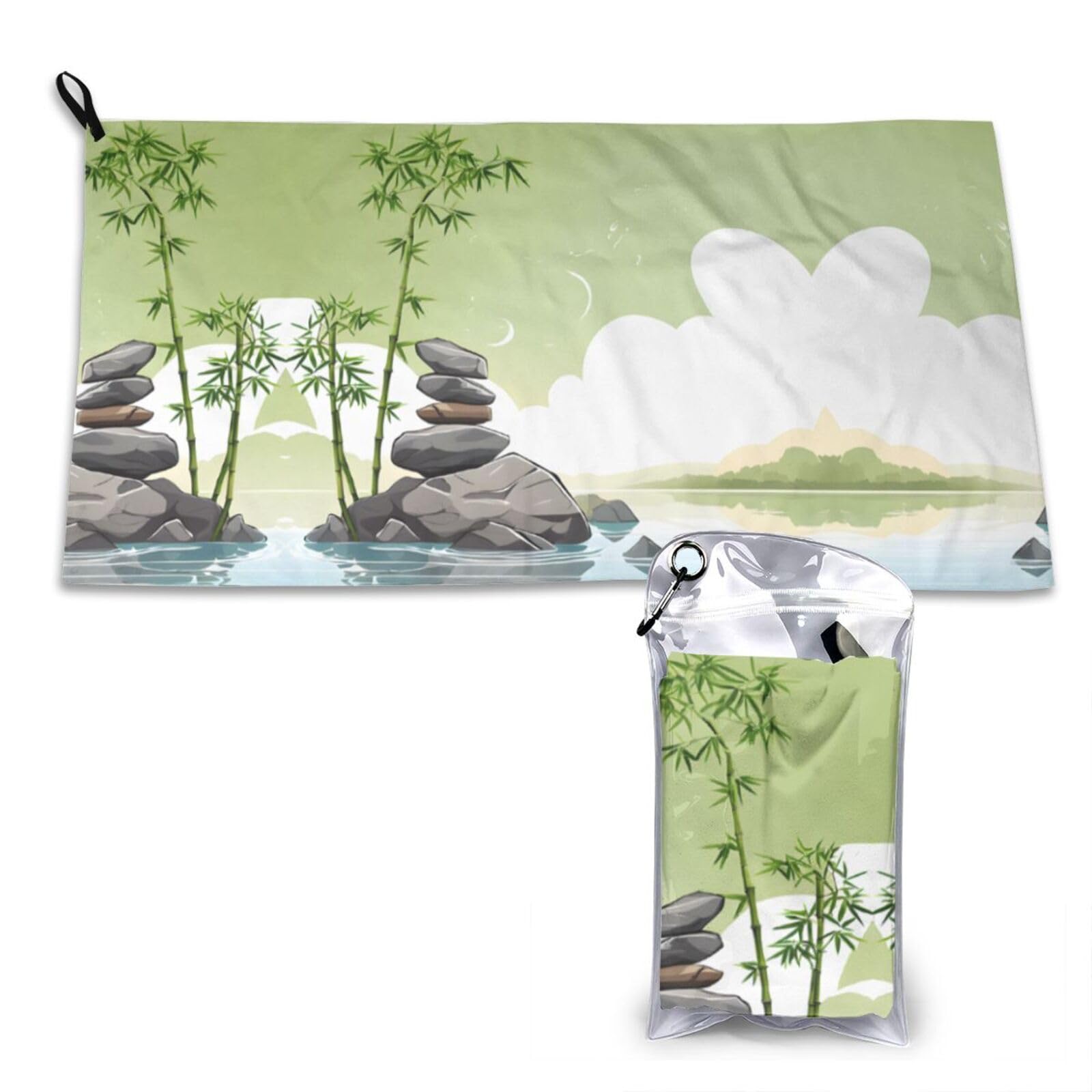 WXWJSHMGC Stone Print Cooling Towel, Gym Towel,Cooling Towels For Neck, Soft Breathable Travel Cool Towel,Sports Towels For Gym,Camping