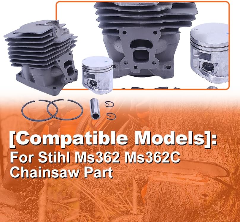 47Mm Piston Cylinder Assembly Circlip For Stihl Ms362 Ms362C Chainsaw Part 1140 020 1200, 1140 400 1302
