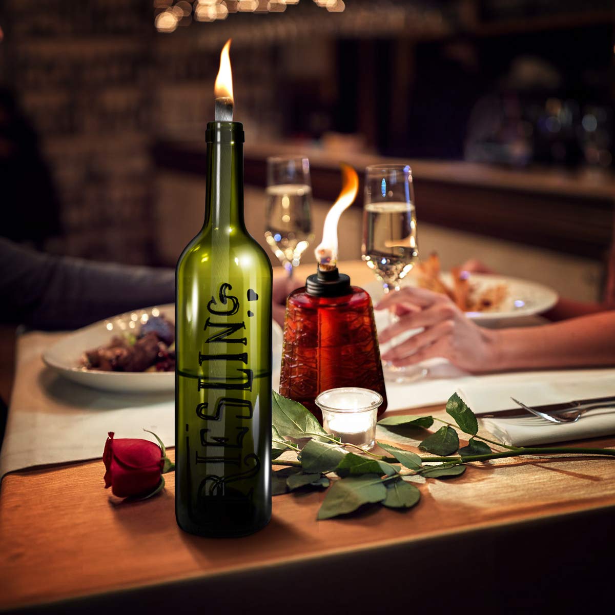 Mèches Pour Carnivores Lot 10 Mèches Permanentes Pour Carnivores - 10x10x90 Mm - Pour Feu Extérieur, Béton, Bougies - Brûlage Durable Brûlage Efficace Bougie