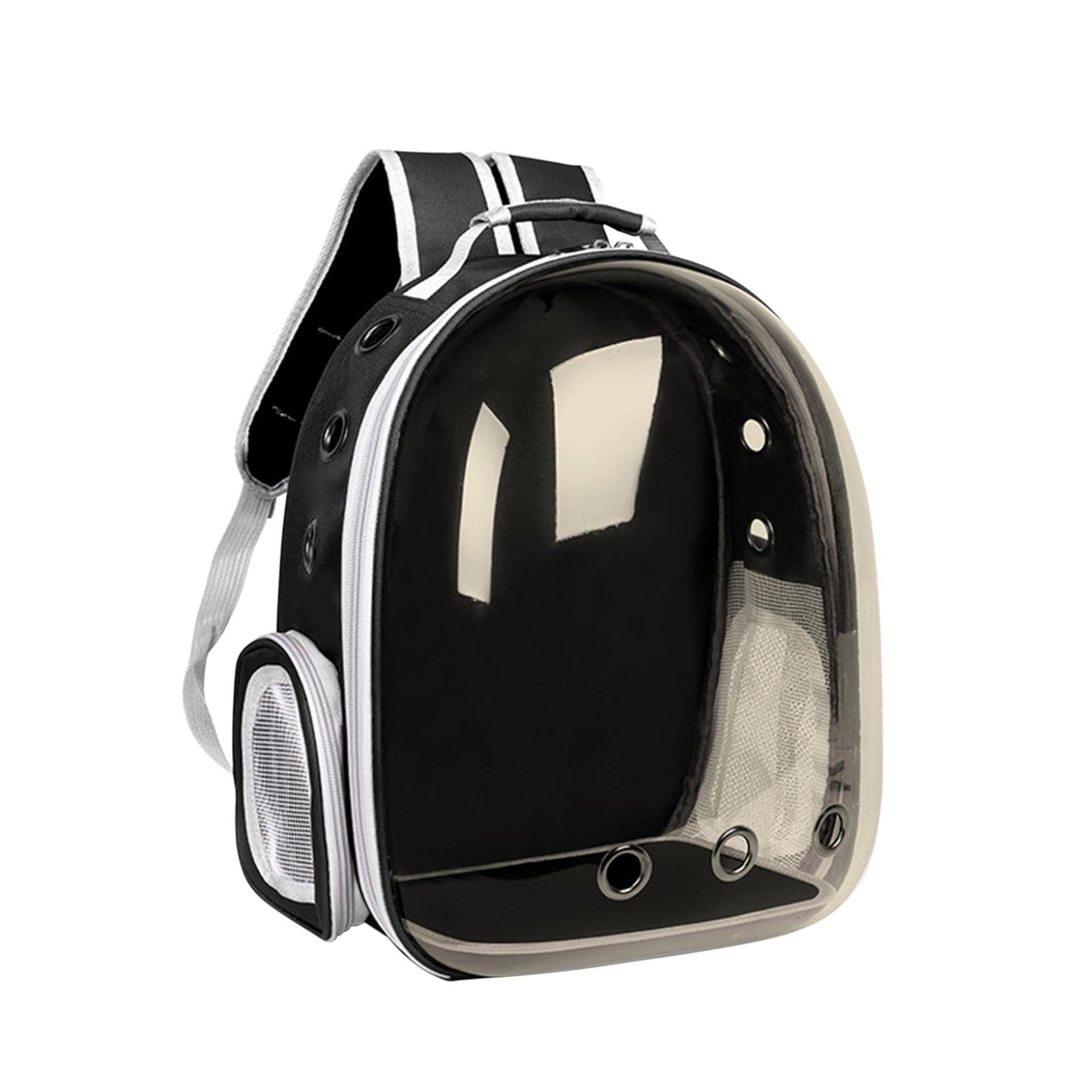 Katzen-Rucksack, Haustier-Luftpolster-Rucksack, von Fluggesellschaften zugelassen, belüfteter, transparenter Raumkapsel-Rucksack, Haustier-Reise-Tragetasche for kleine, mittelgroße Katzen und Welpen/8