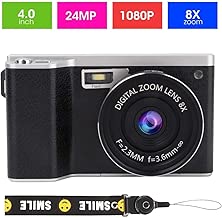 Topiky Touch Screen Digital Camera Inch 1080P Ultra HD IPS Touch Screen 24MP 8X Zoom Mini Digital Camera Built-in Microphone Recording Topiky Touch Screen Digital Camera Inch 1080P Ultra HD IPS Touch Screen 24MP 8X Zoom Mini Digital Camera Built-in Microphone Recording