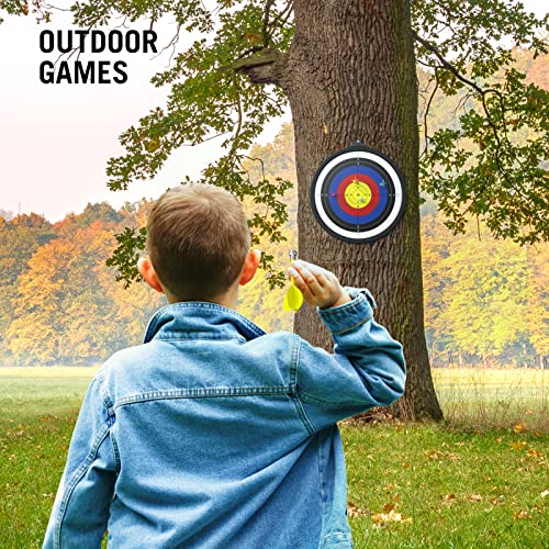 Dacool Dart Board Magnetic Dartboard Set 15 Pcs - 2 Sided Dart Board For Kids Adult With 12 Magnetic Darts And 2 Sticky Hooks Indoor Outdoor Games Classic Dartboard Christmas Kids Gift Home Party #TOP6