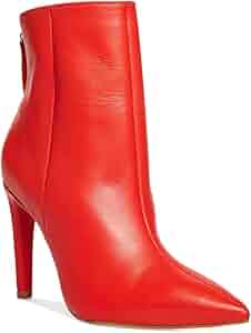 Amazon.com: Steve Madden Halena Red Leather 6 M : Clothing