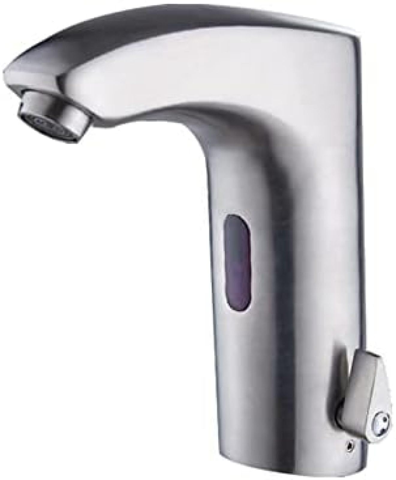 Grifos mezcladores con sensor automáticos para lavabo con acabado oro cepillado 8