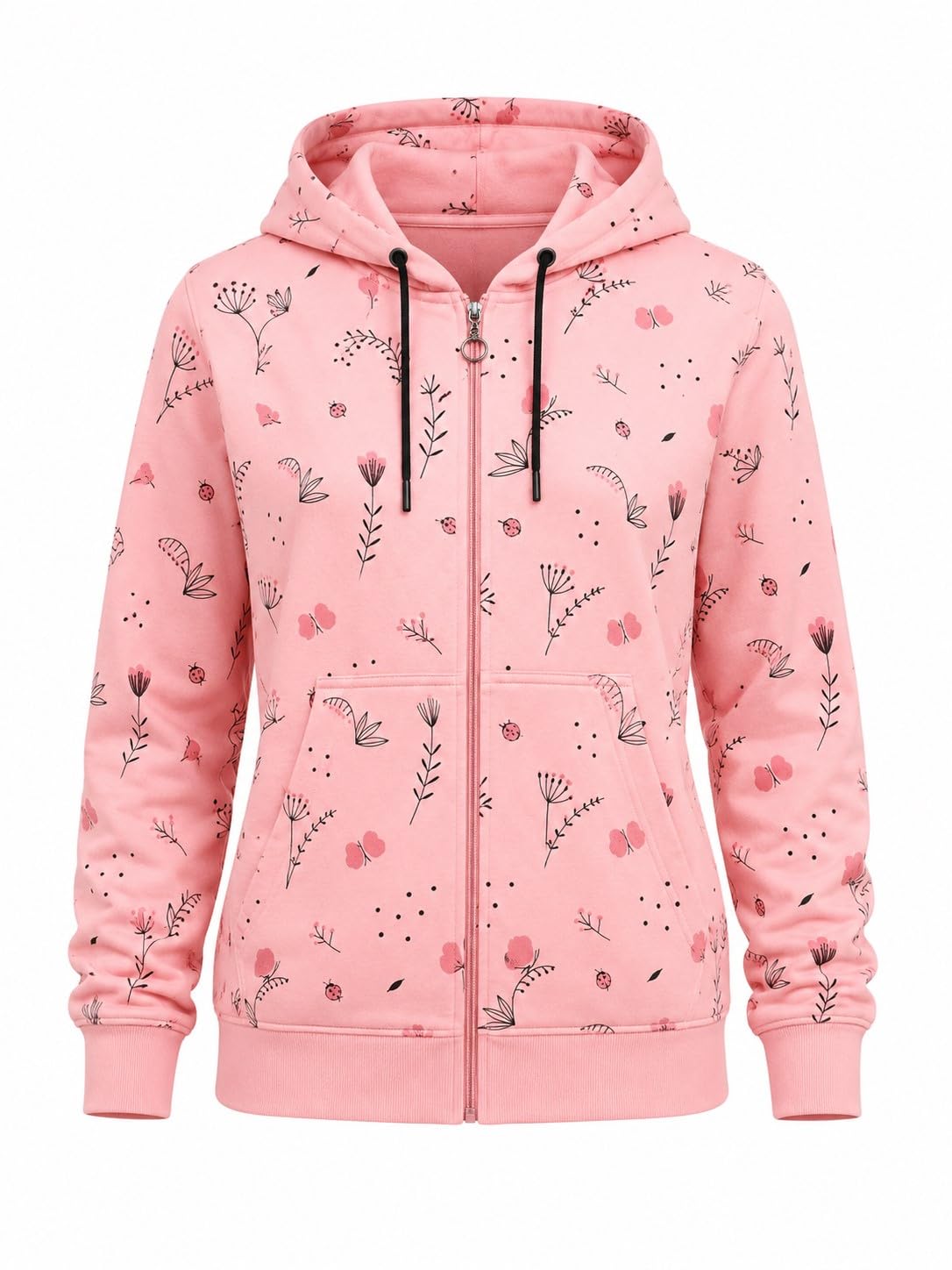 Premium Peach Fleece Sweatshirt for Womens | Comfortable Pullover Winter Wear | Stylish Casual Full Sleeve Round Neck Winter Top-picture-51