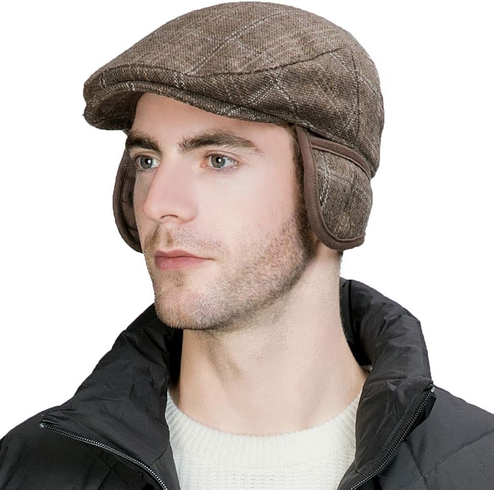 Newsboy hat with ear flaps Clearance