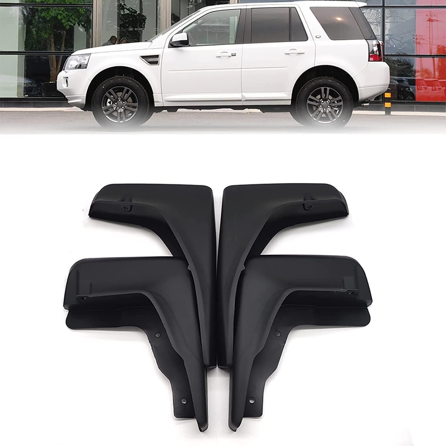 Weiyh Normal No Drill Mud Flaps For Car Front Rear Wheel For Land Rover Lr2 Freelander 2 2007 2008 2009 2010-2015
