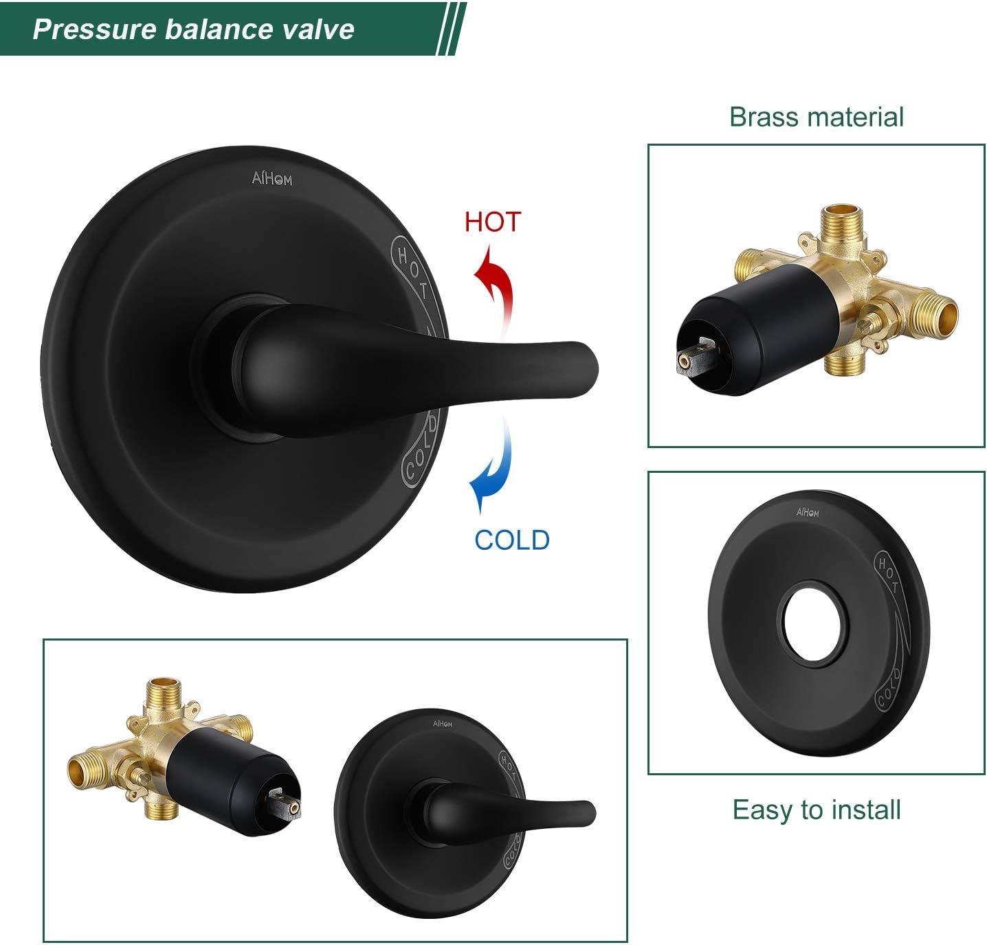 Gеt Pорulаr оƒƒеr AIHOM Shower System Shower Faucet Set, Dual Shower Heads, 2 in 1 Shower Faucets Set with 5 Function Hand Shower and Tub Faucet Shower Combo Set, Matte Black 50% оƒƒ Dіѕсоunt AIHOM Shower System Shower Faucet Set, Dual Shower Heads, 2 in 1 Shower Faucets Set with 5 Function Hand Shower and Tub Faucet Shower Combo Set, Matte Black